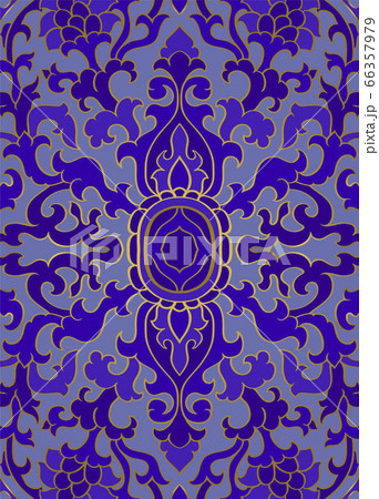 Blue floral pattern. Blue floral pattern. 66357979