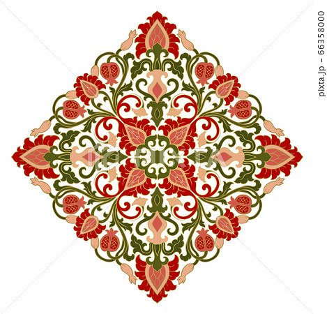 Floral medallion for design. 66358000