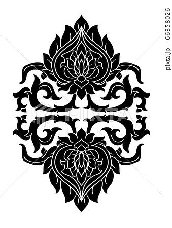 Floral medallion for design. 66358026