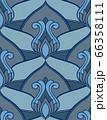 Blue ornament for textile. 66358111