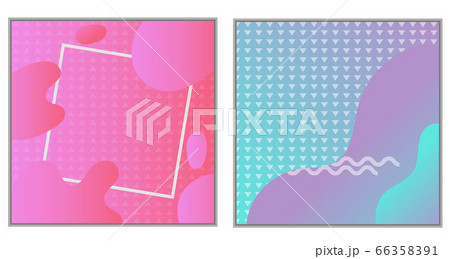 Vibrant gradient background set 66358391