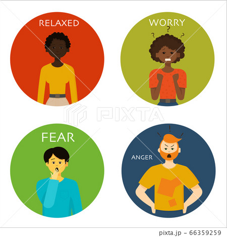 Men or women expressing various emotions Men or women expressing various emotions 66359259