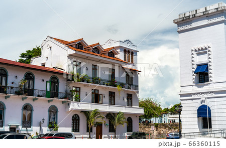 Spanish colonial buildings in Casco Viejo, Panama City 66360115