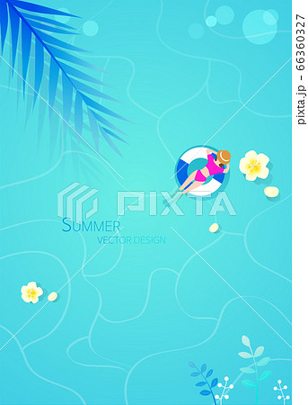 背景 夏 水泳のイラスト素材 背景 夏 水泳のイラスト素材