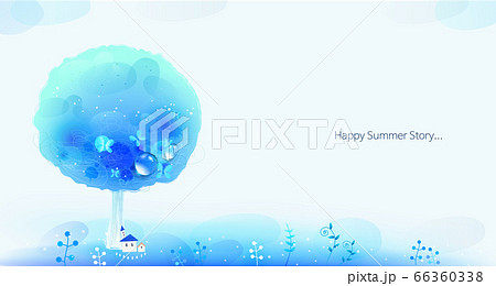 背景 夏 木 66360338