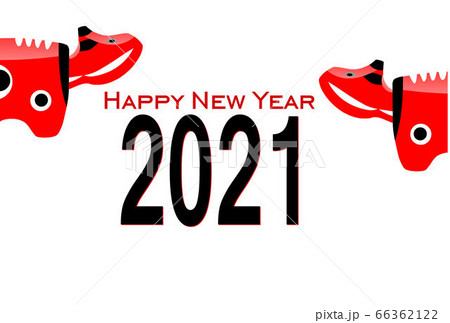 年賀状2021　あかべこ 66362122