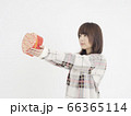 プレゼントを渡す女性 66365114