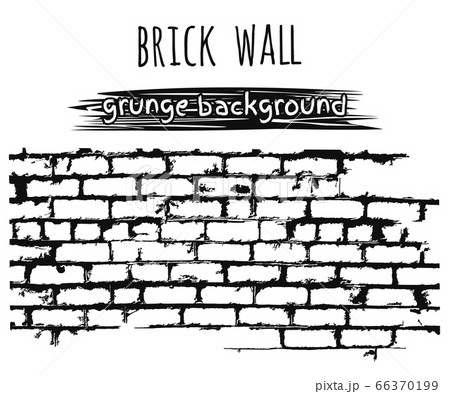 Brickwork black and white vector grunge background Brickwork black and white vector grunge background 66370199