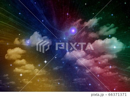 galaxy in a free space. 3D rendering 66371371