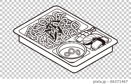 お持ち帰りの冷たいざるそばと握り寿司のお弁当 お持ち帰りの冷たいざるそばと握り寿司のお弁当 66371467