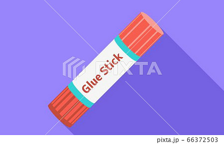 Glue stick icon, flat style Glue stick icon, flat style 66372503
