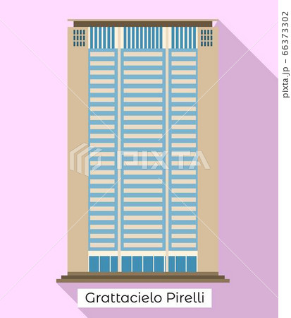 Milan pirelli icon, flat style 66373302