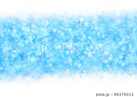氷 水 夏 ブルー 水彩 背景のイラスト素材