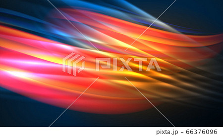 Creative fluid wave lines abstract background. Trendy abstract layout template for business or technology presentation, internet poster or web brochure cover, wallpaper 66376096