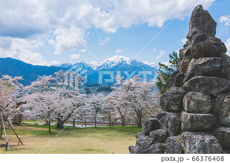 春の後立山連峰を望む【大町公園・大町山岳博物館より撮影】 春の後立山連峰を望む【大町公園・大町山岳博物館より撮影】 66376408