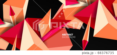 Trendy simple triangle abstract background, dynamic motion concept. Vector Illustration For Wallpaper, Banner, Background, Card, Book Illustration, landing page 66376735