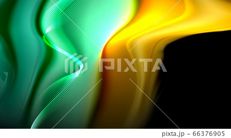 Liquid colors fluid gradients on black background 66376905