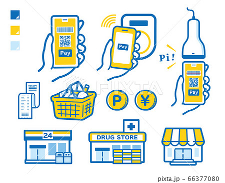 Stores that support smartphone payment and 66377080