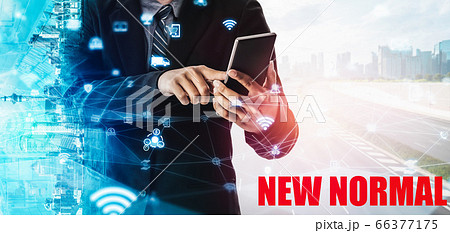 New normal concept effected by COVID 19 New normal concept effected by COVID 19 66377175