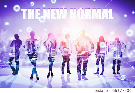 New normal concept effected by COVID 19 New normal concept effected by COVID 19 66377200