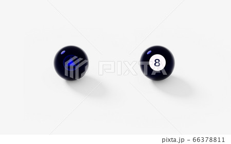 Pool ball, magic 8 ball 3d illustration concept of luck Pool ball, magic 8 ball 3d illustration concept of luck 66378811