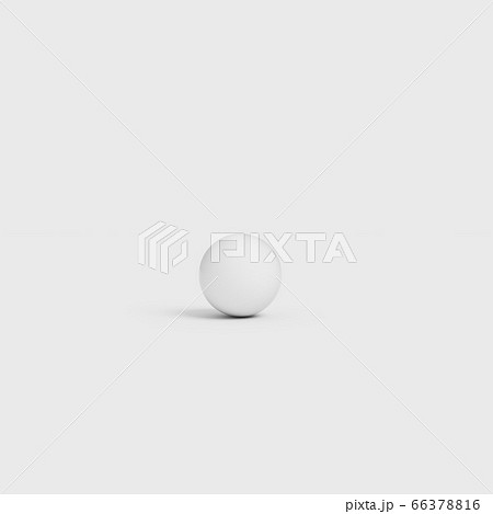 White ball on white background concept 3D rendering 66378816