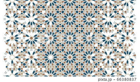 Moroccan mosaic wallpaper. Repeating vector border, pattern, background. Moroccan mosaic wallpaper. Repeating vector border, pattern, background. 66380837