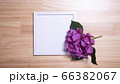白いフレームとアジサイ 66382067
