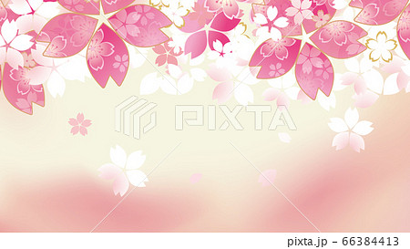 和風の桜イラストのイラスト素材