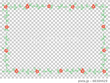 Cute flower frame - Stock Illustration [66384429] - PIXTA