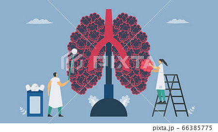 Chronic Obstructive Pulmonary Disease Or Copd のイラスト素材