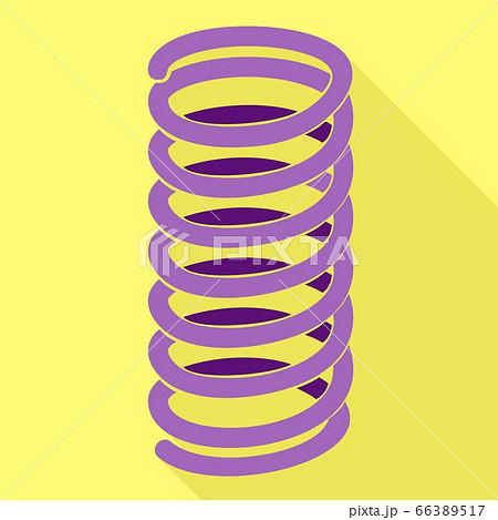 Jump spring icon, flat style Jump spring icon, flat style 66389517