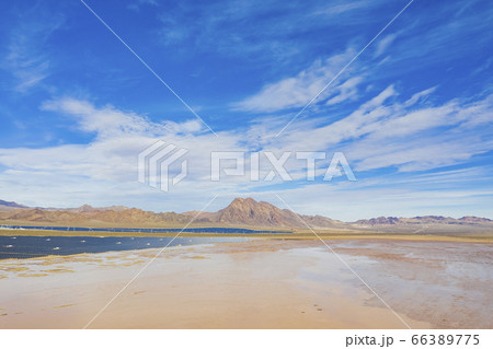 Aerial view of Nevada Solar One 66389775