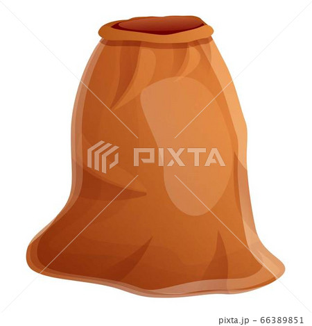 Empty harvest sack icon, cartoon style Empty harvest sack icon, cartoon style 66389851