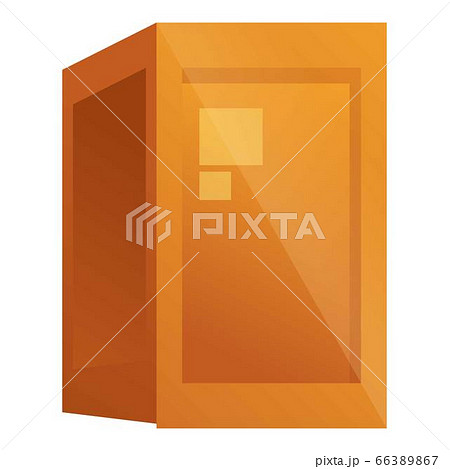 International shipping box icon, cartoon style 66389867