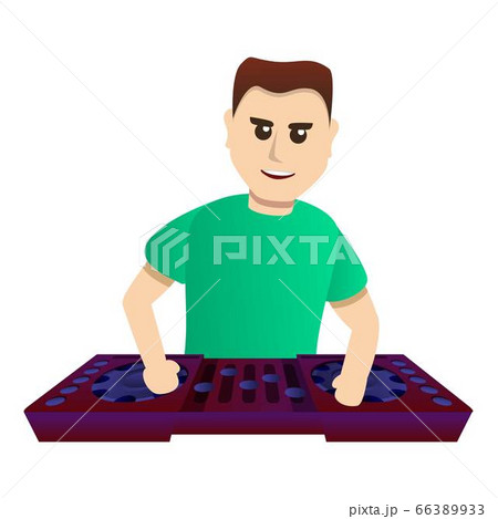 Dj icon, cartoon style Dj icon, cartoon style 66389933
