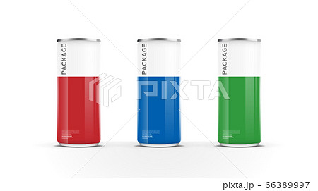 Aluminium cans for beer, water, juice energy drink or soda pack mock up template design on white background.vector. Aluminium cans for beer, water, juice energy drink or soda pack mock up template design on white background.vector. 66389997