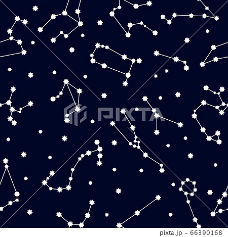 Constellation pattern, cartoon style 66390168
