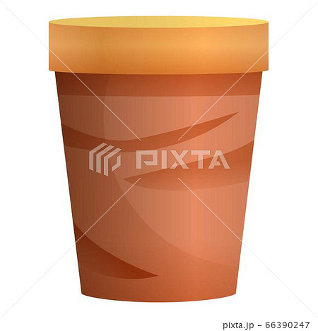 Garbage tea cup icon, cartoon style 66390247