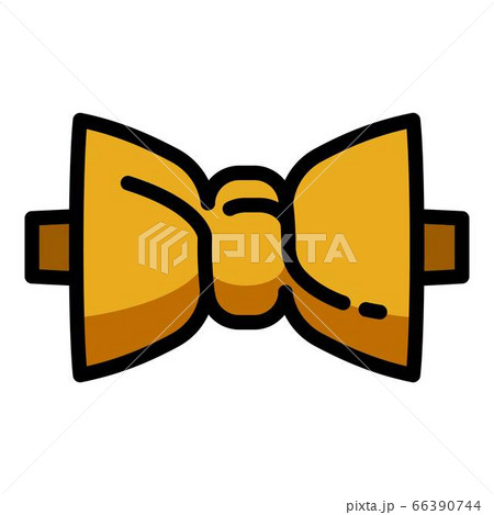 Brown bow tie icon, outline style 66390744