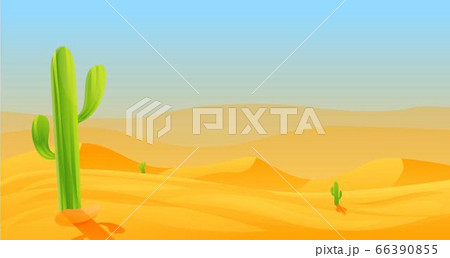 Hot desert concept banner, cartoon style Hot desert concept banner, cartoon style 66390855