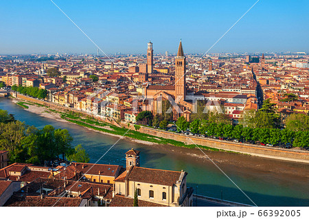 Verona aerial panoramic view, Italy Verona aerial panoramic view, Italy 66392005
