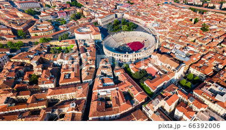 Verona Arena aerial panoramic view 66392006