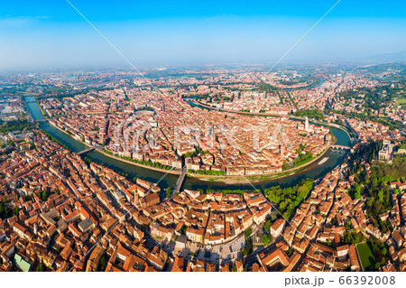 Verona aerial panoramic view, Italy Verona aerial panoramic view, Italy 66392008