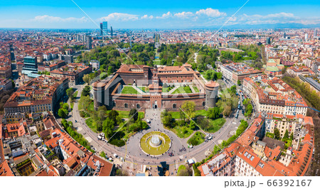 Sforza Castle in Milan, Italy Sforza Castle in Milan, Italy 66392167