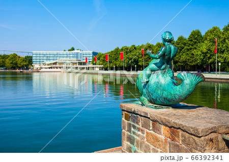 Putto on the Fish sculpture 66392341