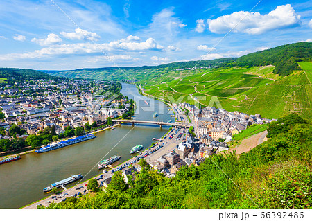 Bernkastel Kues aerial view, Germany. 66392486