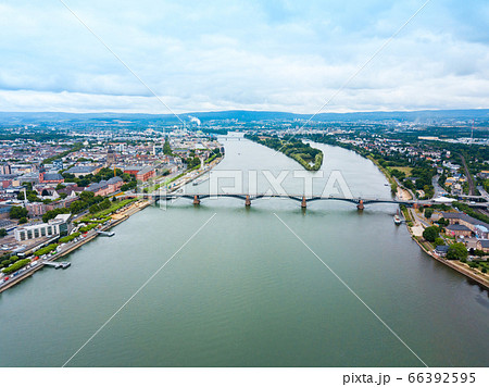 Mainz aerial panoramic view, Germany 66392595