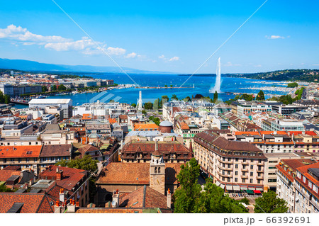 Geneva panoramic view in Switzerland 66392691