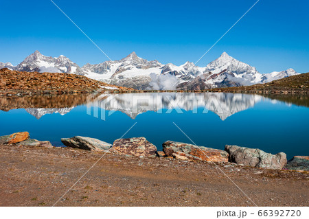 Riffelsee lake and Matterhorn, Switzerland 66392720